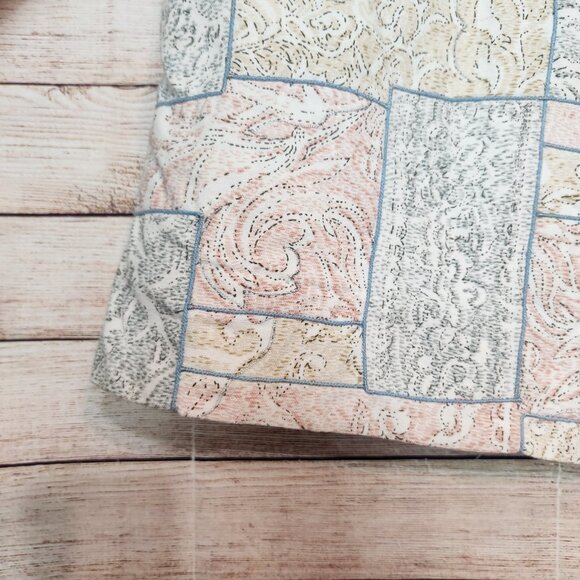 Coldwater Creek Quilted Pastel Patchwork Jacket Zipper Women's Size Small - Picture 15 of 16